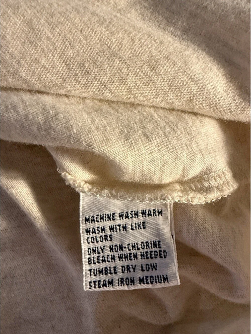 Polo by Ralph Lauren Men's 2XL Beige Solid Cotton L/S Polo Embroidered Logo